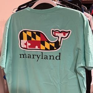 Rare Vineyard Vines Maryland Short Sleeve T Shirt Size Medium